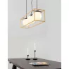 LUCES PLATA LE41788 pendant lamp golden frame + 3 balls E14