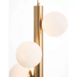 LUCES TIGRE LE41792 złota lampa wisząca + białe kule 5xG9