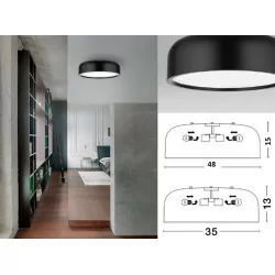 LUCES GUIGUE LE42026 plafon sufitowy 35cm-2xE27, 48cm-3xE27