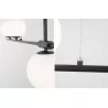 LUCES TURBO LE41801 black pendant lamp 100cm 4 white balls G9