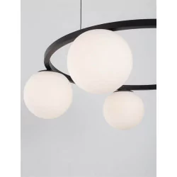 LUCES UBEDA LE41805 black pendant lamp LED 40W 50cm 3200K