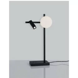 LUCES UBEDA LE41808 black 6W LED desk lamp + 3W reflector