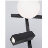 LUCES UBEDA LE41808 czarna lampa biurkowa LED 6W + reflektor 3W