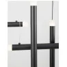 LUCES UNION LE41811 black pendant lamp LED 20W white balls