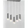 LUCES UNION LE41812 pendant lamp LED 50W black + 10 white balls