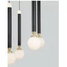 LUCES UNION LE41812 pendant lamp LED 50W black + 10 white balls