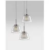 LUCES YOPAL LE41835 single pendant lamp chrome + glass 1xG9