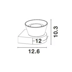 LUCES YOPAL LE41836 kinkiet chrom + szkło pojedynczy G9