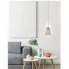 LUCES YUMBO LE41838 pendant lamp chrome + glass + rose gold