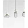 LUCES AHIGAL LE41847 pendant lamp gold 3xE14 glass lampshades