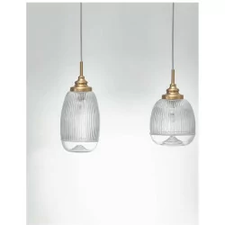 LUCES AHIGAL LE41847 pendant lamp gold 3xE14 glass lampshades