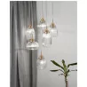 LUCES AHIGAL LE41848 effective gold pendant lamp 6xE14 LED