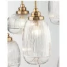 LUCES AHIGAL LE41848 effective gold pendant lamp 6xE14 LED