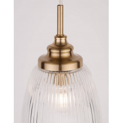 LUCES AHIGAL LE41850 gold pendant lamp in a vintage style