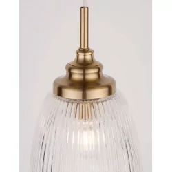 LUCES AHIGAL LE41850 gold pendant lamp in a vintage style