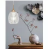 LUCES ALCALA LE41854 lampa wisząca vintage złoty + szkło 1xE27