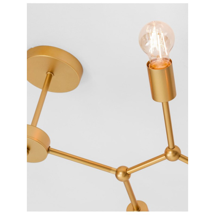 LUCES CUMANA LE41985 lampa sufitowa mosiądz 8xE27
