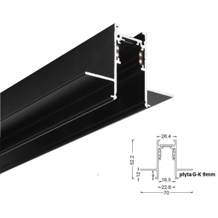 OXYLED MULTILINE szynoprzew&oacute;d magnetyczny podtynkowy 48V