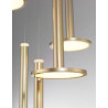LUCES ESQUEL LE41992 pendant lamp LED 53W brass, warm white 3000K
