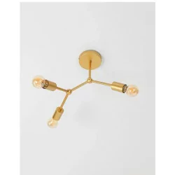 LUCES CUMANA LE41986 Ceiling lamp brass 3xLED E27