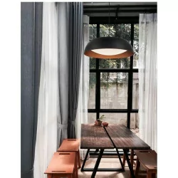 LUCES GIRONA LE42009 lampa wisząca LED 40W czarno-miedziana 60cm