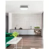 LUCES HUELVA LE42048 kwadratowy plafon E27 biały, czarny