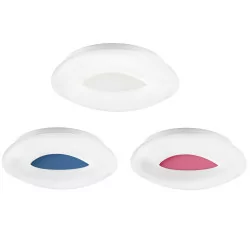 LUCES JARDIN LE42074/5/6 white LED ceiling 45cm + colored base