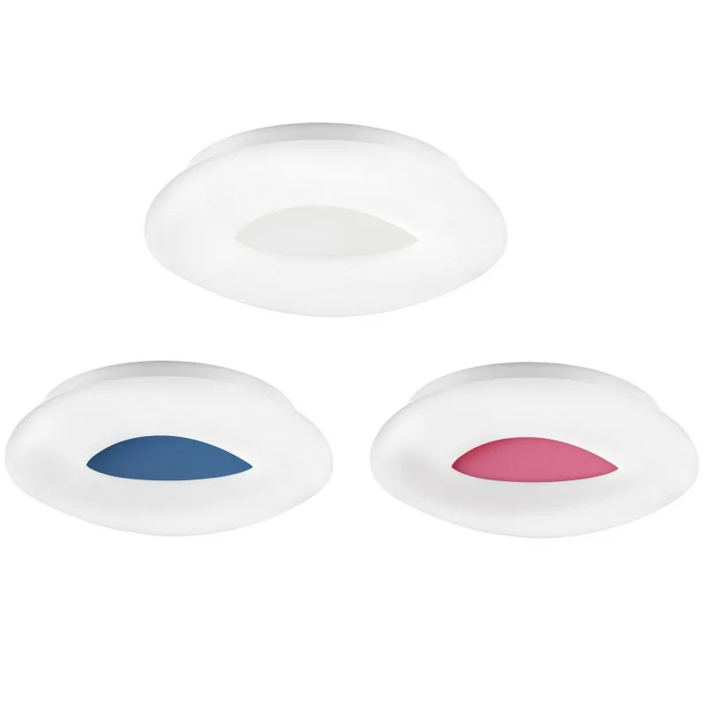 LUCES JARDIN LE42074/5/6 white LED ceiling 45cm + colored base