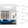 LUCES LIBANO LE42078/9 plafon sufitowy białe szkło E27