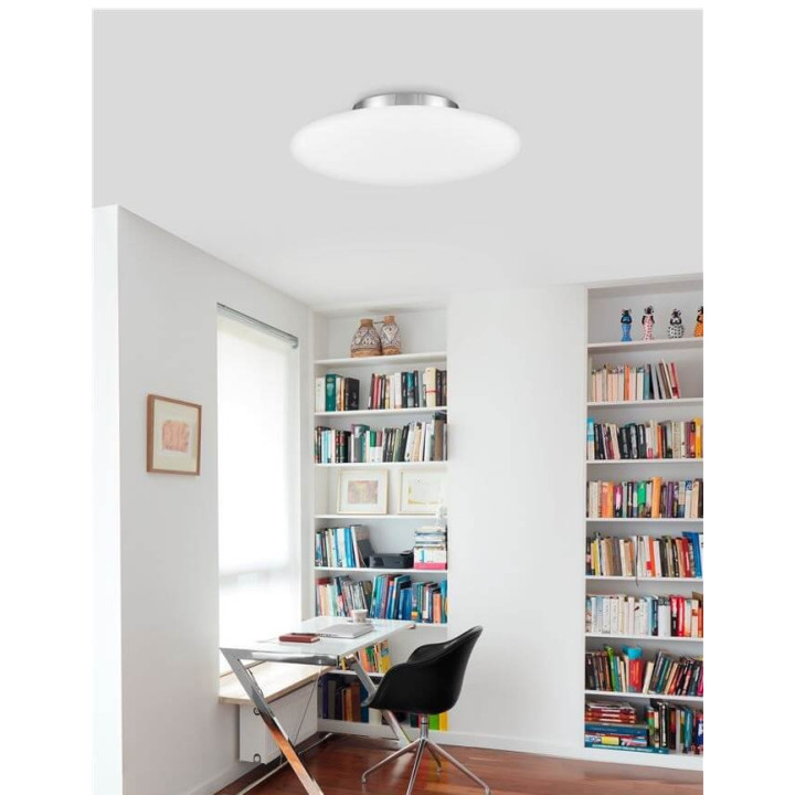 LUCES LIBANO LE42078 ceiling lamp, white glass E27 42cm