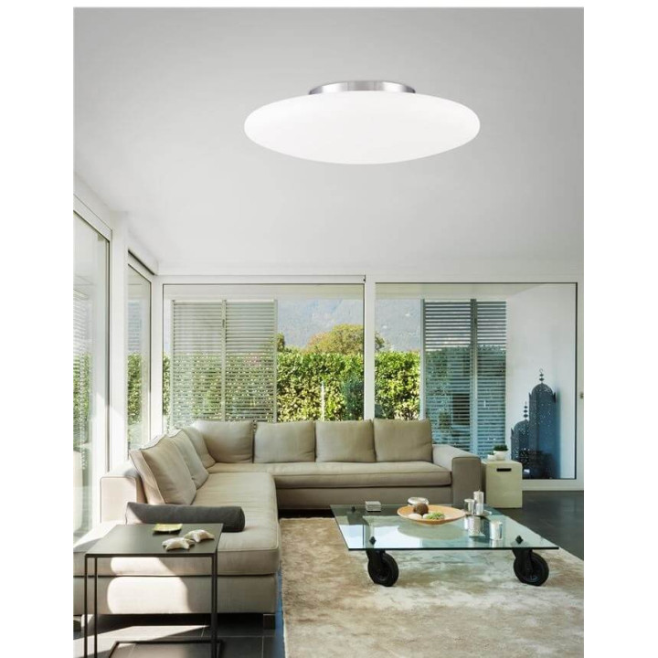 LUCES LIBANO LE42078 ceiling lamp, white glass E27 42cm