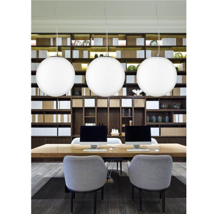 LUCES LLORET LE42085/7/8 pendant lamp white ball 30, 40, 50 cm