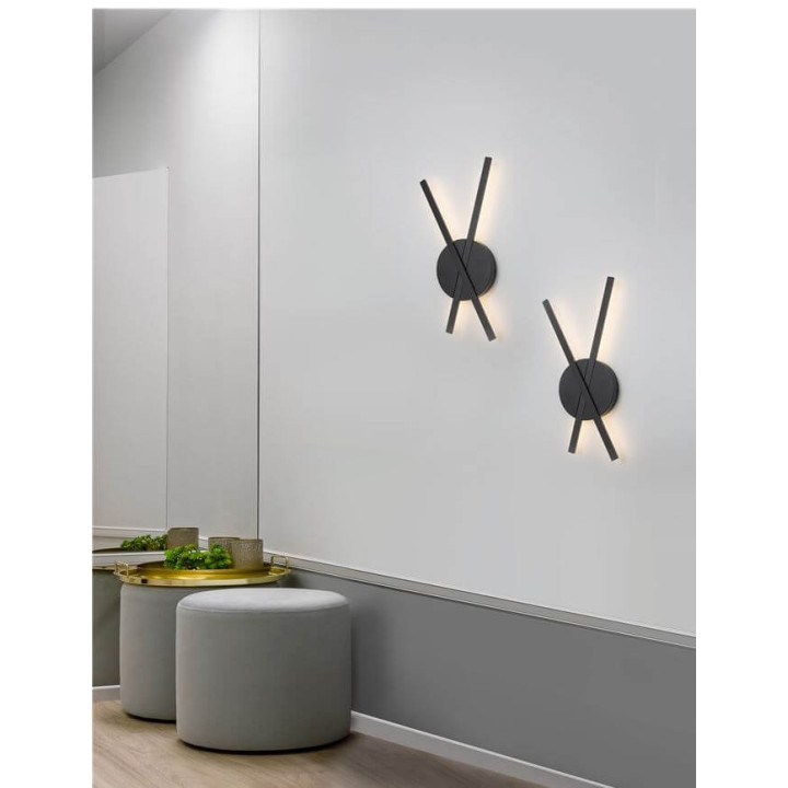 LUCES TEMUCO LE42188/9 podw&oacute;jny kinkiet LED 18W biały, czarny