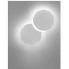 LUCES TERMAS LE42191 white circular LED wall lamp with a recess