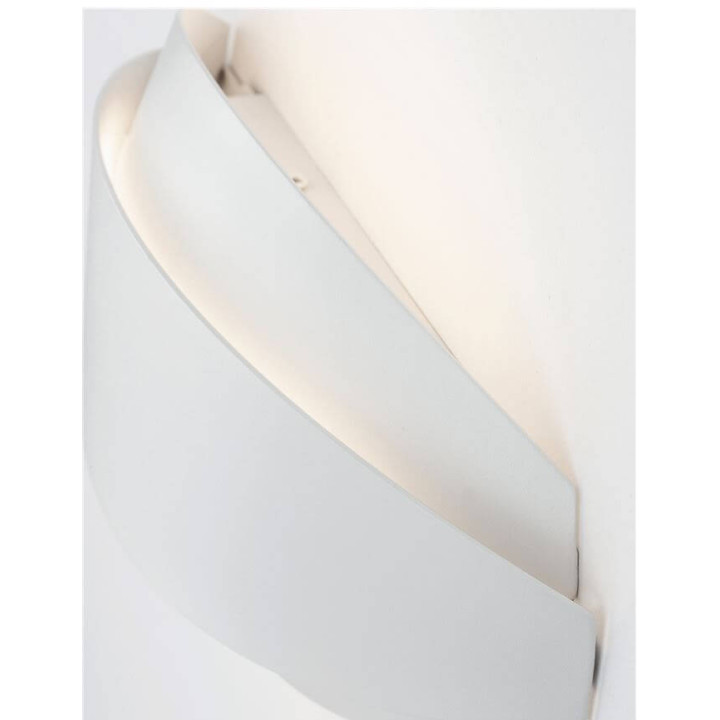LUCES TOLEDO LE42203/4 biały, p&oacute;łokrągły kinkiet LED 20cm, 28cm