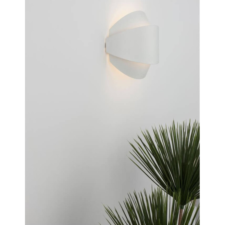 LUCES TOLEDO LE42203/4 biały, p&oacute;łokrągły kinkiet LED 20cm, 28cm
