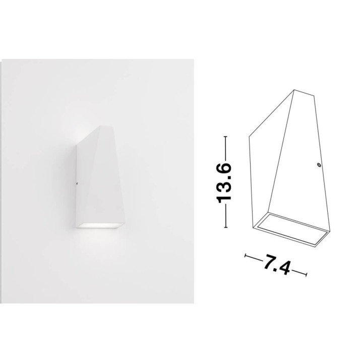 LUCES VENADO LE42207/8 LED wall light IP54 6W white, black
