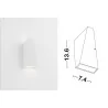 LUCES VENADO LE42207/8 LED wall light IP54 6W white, black