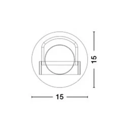 LUCES VIEDMA LE42211 okrągły kinkiet LED 6W biały 15cm