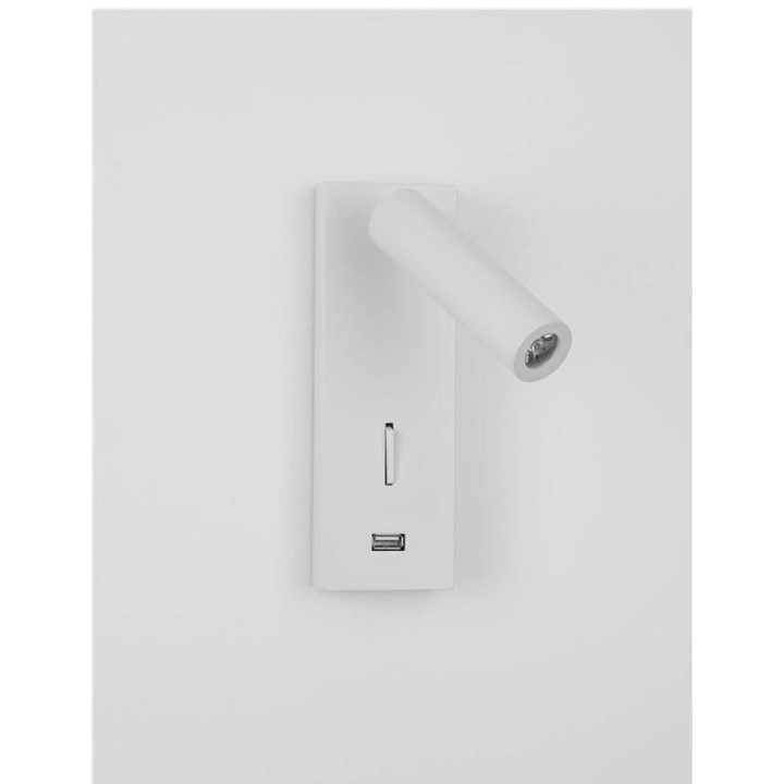 LUCES ZARZAL LE42224/5 kinkiet LED 3W USB biały, czarny
