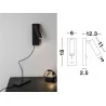 LUCES ZARZAL LE42224/5 LED wall lamp 3W USB white, black