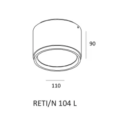 Surface mounted LED ELKIM RETI 105