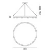 ZAHO BEE S00400 pendant LED lamp 24W 98,3cm