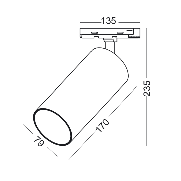 ELKIM LAZER/T Track 219 XL track light 1F