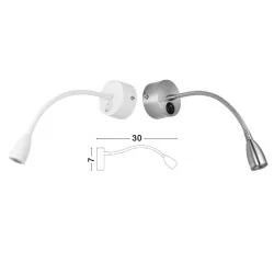 LUCES ANSERMA LE42233/6 wall lamp with switch on/off