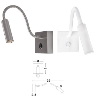 LUCES ARONCON LE42234/5 kinkiet ścienny LED 3W