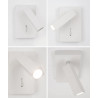 LUCES ARMENIA LE42237/8 3W white or black LED wall lamp
