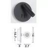 LUCES ARMILLA LE42239/40 wall lamp LED 9W white, black