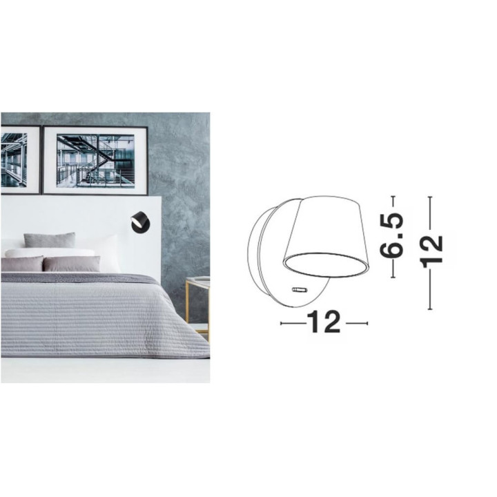 LUCES CORIA LE42241, LE42242 lampa ścienna LED biała, czarna