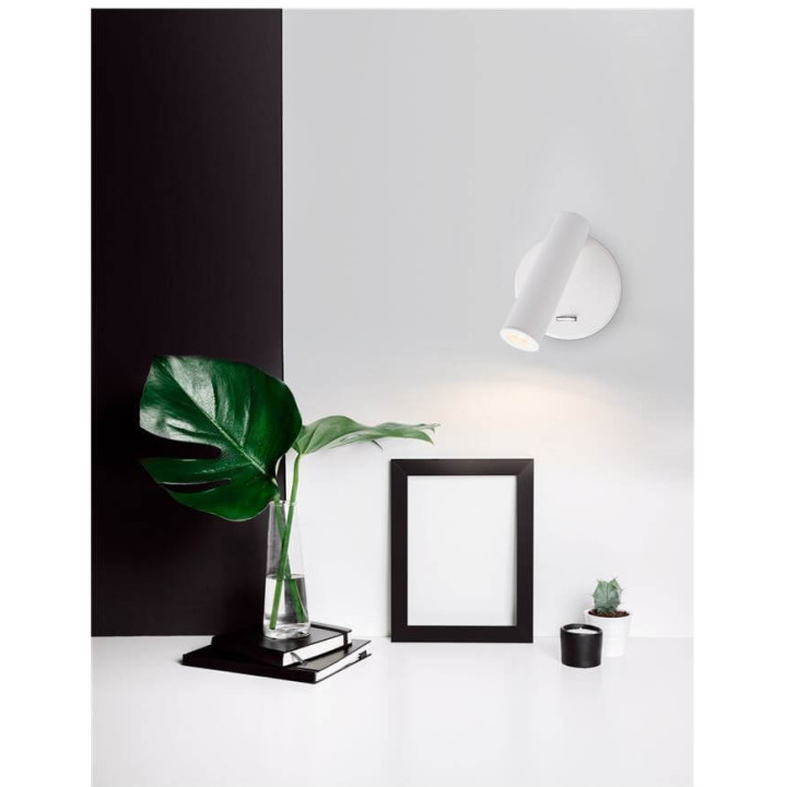LUCES ASTORGA LE42243, LE42244 Kinkiet LED z wyłącznikiem biały